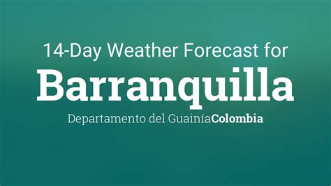 weather forecast barranquilla colombia